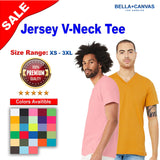 BELLA + CANVAS® V Neck Short Sleeve Jersey T-Shirt