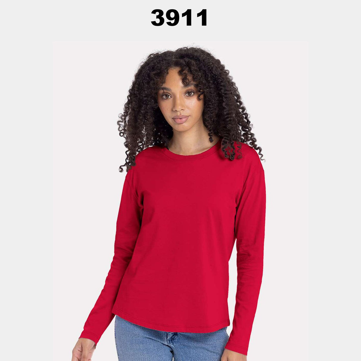 Next Level® Women's Cotton Relaxed Crewneck Long Sleeve T-Shirt