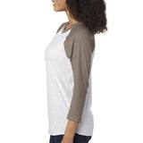 BELLA + CANVAS® Unisex Crewneck Three Quarter Sleeve Baseball Tee