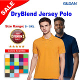Gildan® DryBlend Jersey Collared Neck Short Sleeve Polo
