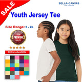 BELLA + CANVAS® Youth Short Sleeve Crewneck Jersey T-Shirt