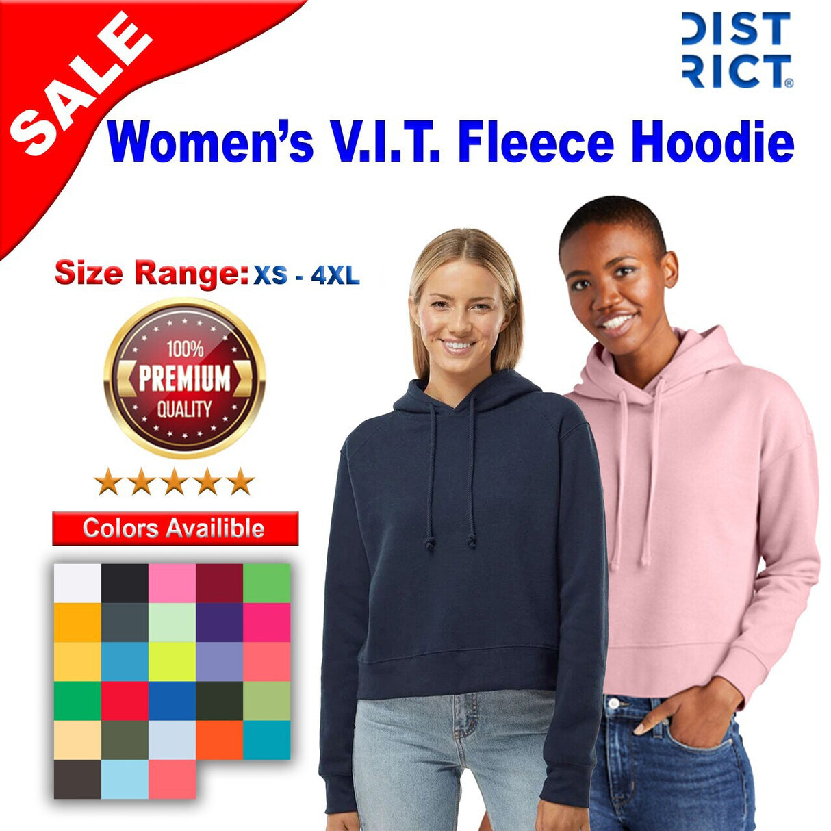 District® Women’s V.I.T.Fleece Long Sleeve Hoodie