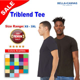 BELLA + CANVAS® Crewneck Short Sleeve Triblend Tee