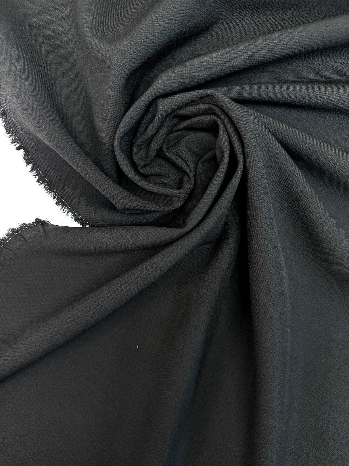 Black Stretch Polyester Blend Knit