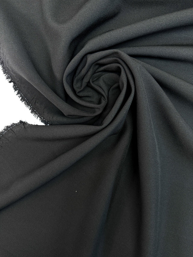 Black Stretch Polyester Blend Knit