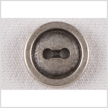 Silver Metal Coat Button - 24L/15mm