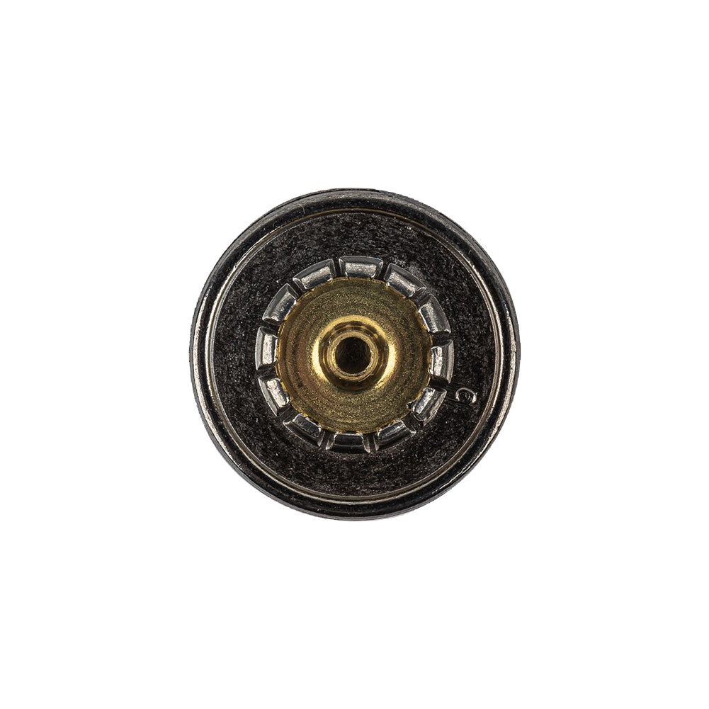 Silver Metal One Piece Snap-In Coat Button - 32L/20mm