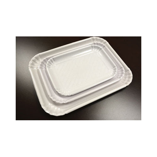 Novacart White Pastry & Cake Tray, 9-3/8" x 13-5/16" - Pack of 5