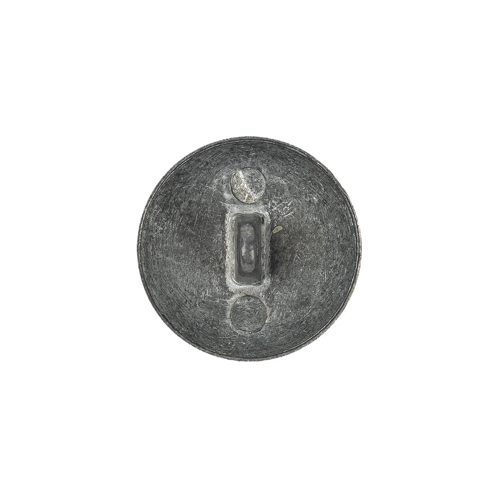 Silver and Orange Metal Acorn-Top Shank Back Coat Button - 30L/19mm
