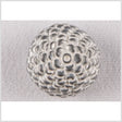 Silver Metal Coat Button - 34L/21.5mm