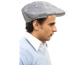 Silver Flat Cap