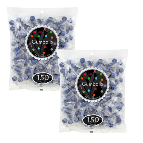 20.1 oz Individually Wrapped Royal Blue Gumballs 150 Pieces