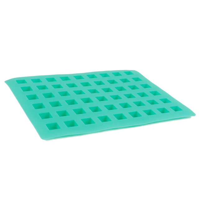 O'Creme Silicone Truffle Mold, Square, 54 Cavities