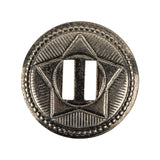 Gunmetal Metal Button - 45L/29mm