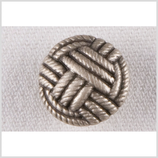 Silver Metal Coat Button - 24L/15mm