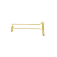 Winco Wire Glass Hanger/Holder Rack, Brass Plated, 10"