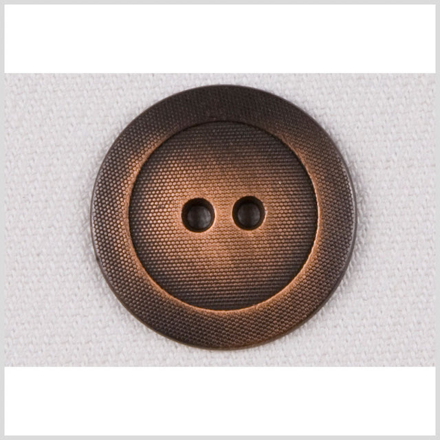 Metal Coat Button with Grided Texture - 36L/23mm