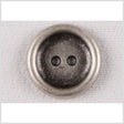 Silver Metal Coat Button - 20L/12.5mm