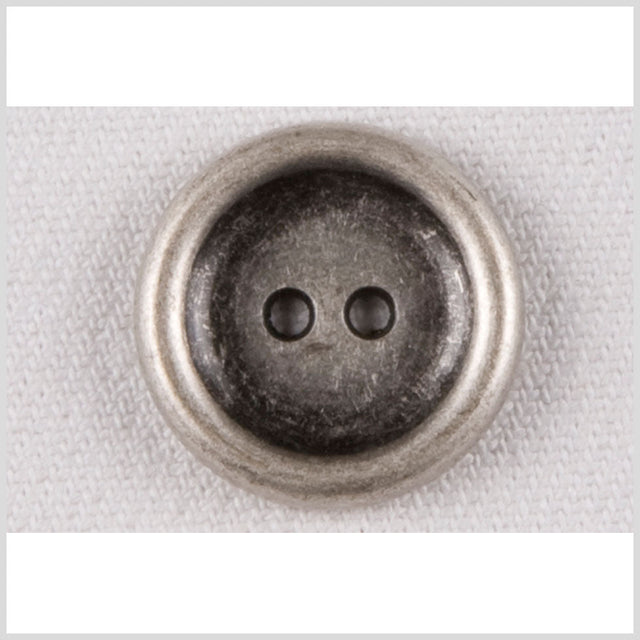 Silver Metal Coat Button - 20L/12.5mm