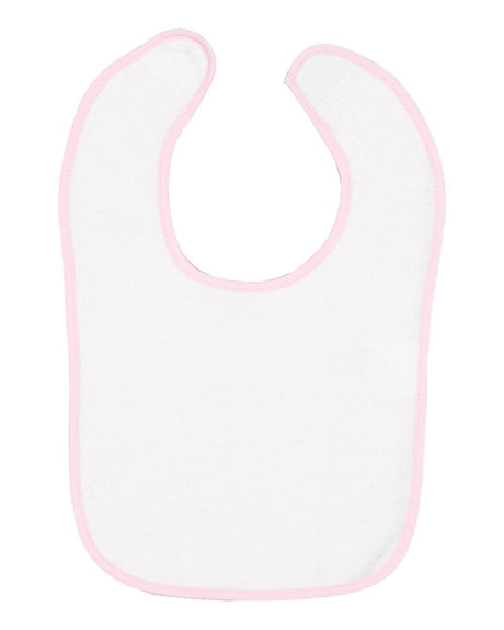 RADYAN® Contrast Trim Terry Bibs for Infants - 1003