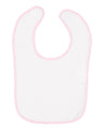 RADYAN® Contrast Trim Terry Bibs for Infants - 1003