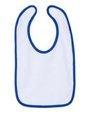 RADYAN® Infant Contrast Trim Premium Jersey Bib - 1004