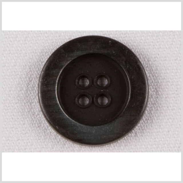 Metal 4-Hole Button - 36L/23mm - Dark Gunmetal Striations