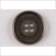 Metal 4-Hole Button - 36L/23mm - Antiqued Gunmetal Rolled Rim