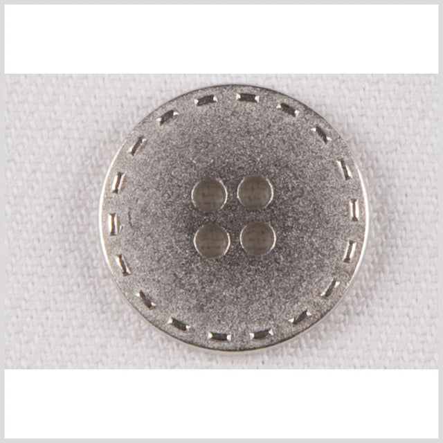 Silver Metal Coat Button - 32L/20mm