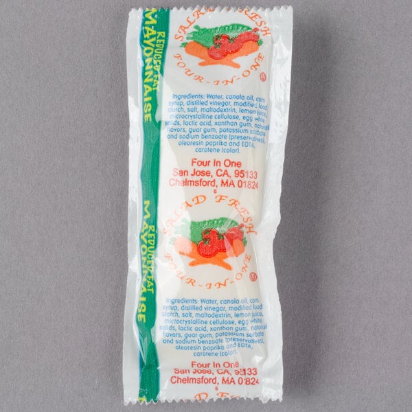 Mayonnaise Low Calorie 12 Gram Portion Packets - 200/Case