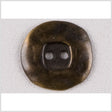 Organic Square Metal 2-Hole Button - 32L/20mm - Antiqued Brass Wide Flat Rim with Square Center