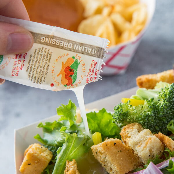12 Gram Italian Dressing Portion Packets - 200/Case