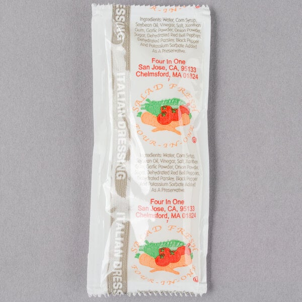 12 Gram Italian Dressing Portion Packets - 200/Case
