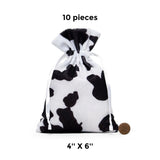 Stylish Animal Print Faux Fur Bags 4" x 6"