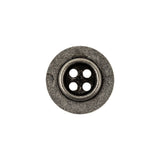Silver Metal 4-Hole Coat Button - 28L/18mm