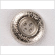 Silver Etched Gumdrop 4-Hole Metal Coat Button - 40L/25.5mm