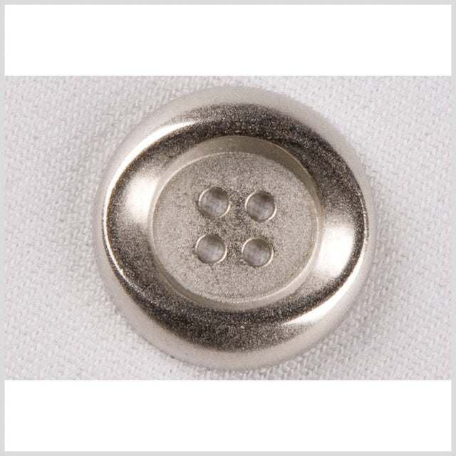 Silver Metal Coat Button - 28L/18mm