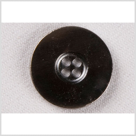 Metal 4-Hole Button - 36L/23mm - Gunmetal Wide Flat Rim