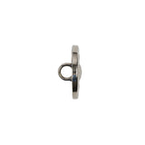 Silver Metal Coat Button - 24L/15mm