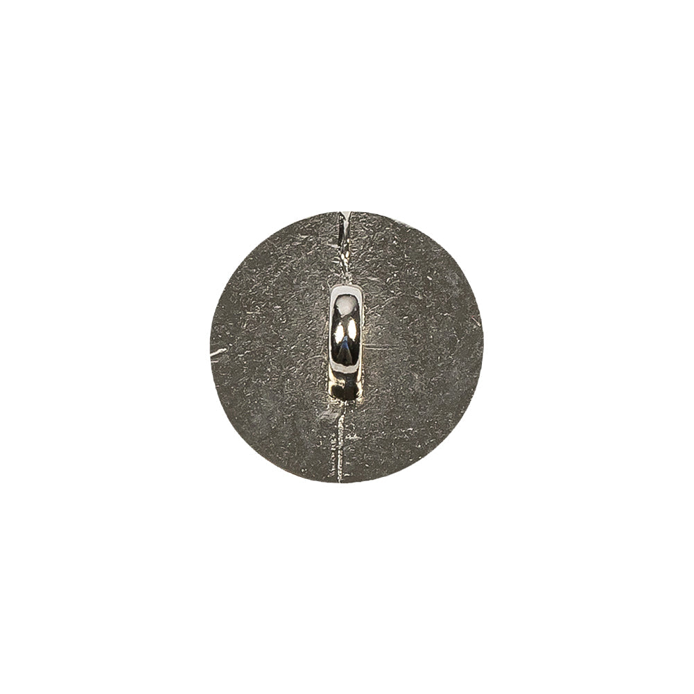 Silver Metal Coat Button - 24L/15mm