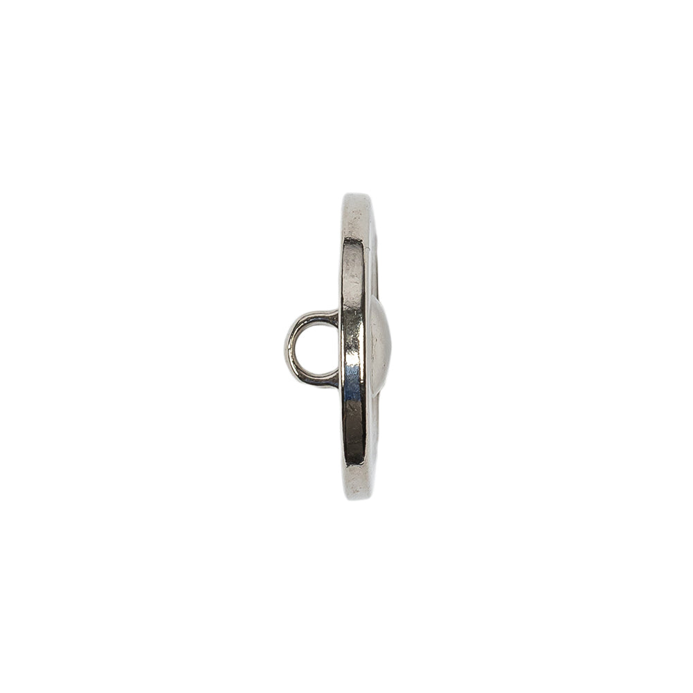 Silver Metal Coat Button - 32L/20mm