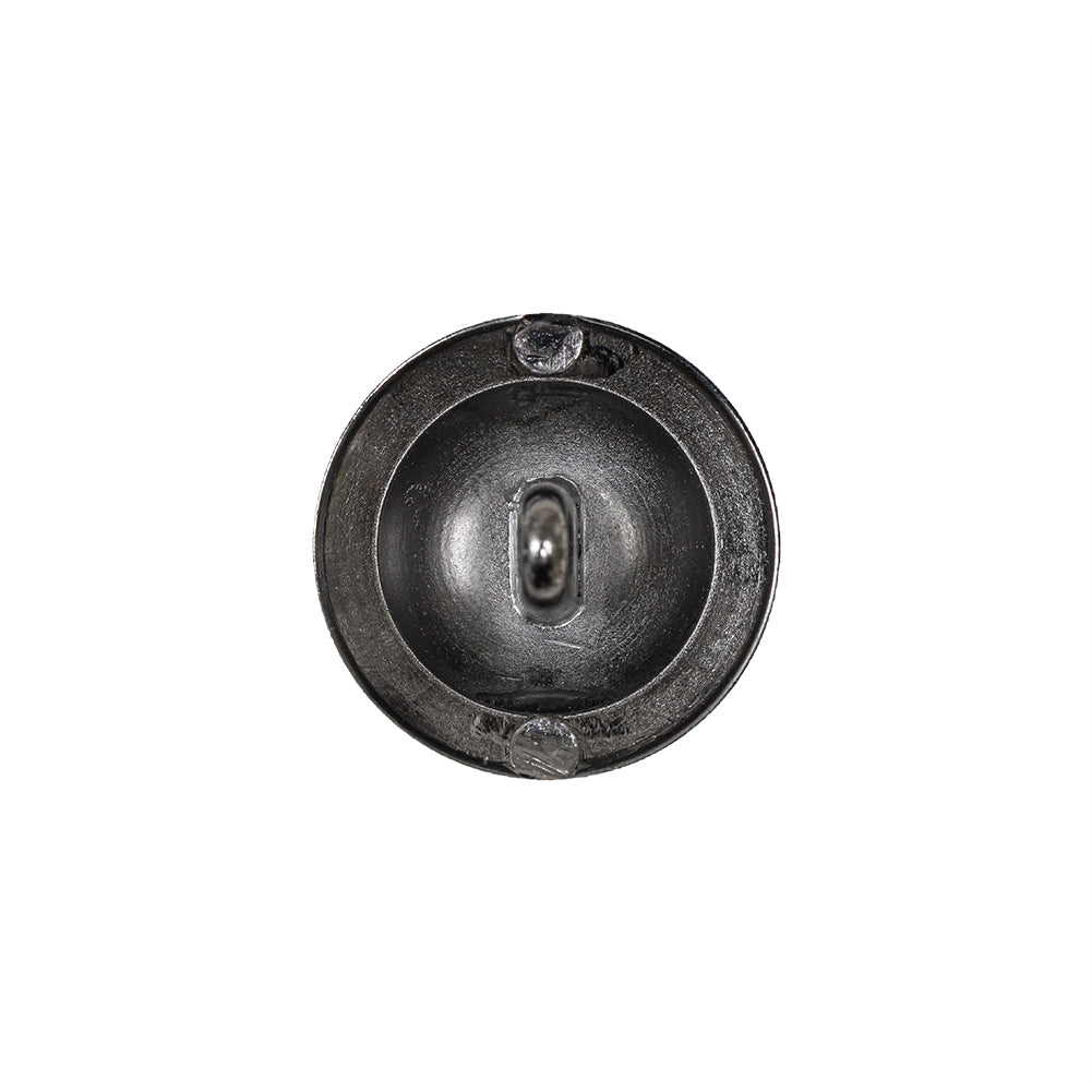 Gunmetal Dome-Shaped Metal Shank Back Button - 28L/18mm
