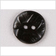 Metal 2-Hole Button - 28L/18mm - Gunmetal Abstract Carvings