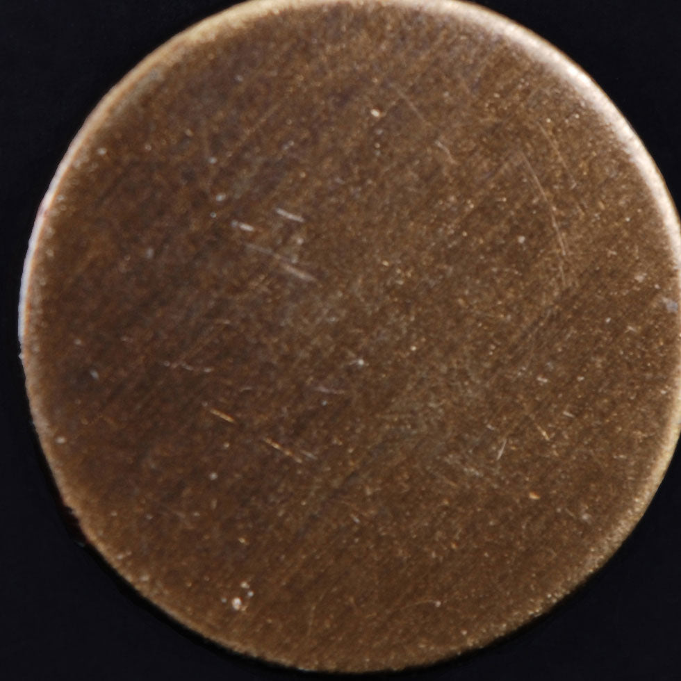 Brass Flat Metal Shank-Back Button - 36L/23mm