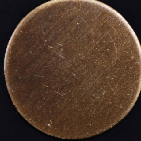 Brass Flat Metal Shank-Back Button - 36L/23mm