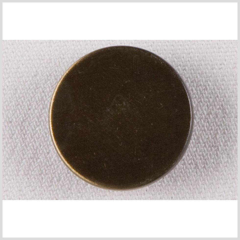 Brass Flat Metal Shank-Back Button - 36L/23mm