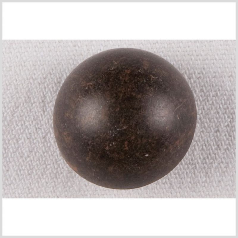 Metal Shank Back Button - 32L/20mm - Antique Brass Distressed Dome-Shaped