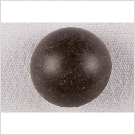 Metal Shank Back Button - 32L/20mm - Antique Brass Distressed Dome-Shaped