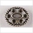 Silver Metal Coat Button - 40L/25.5mm