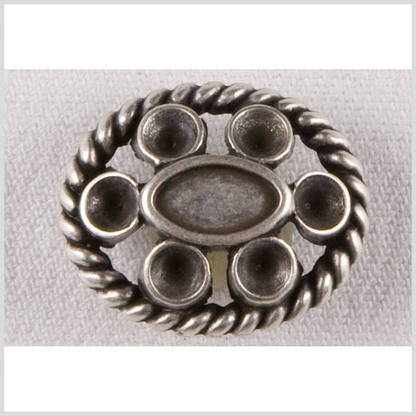 Silver Metal Coat Button - 40L/25.5mm